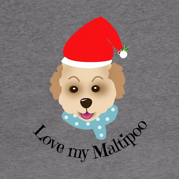 Christmas Maltipoo by designInk